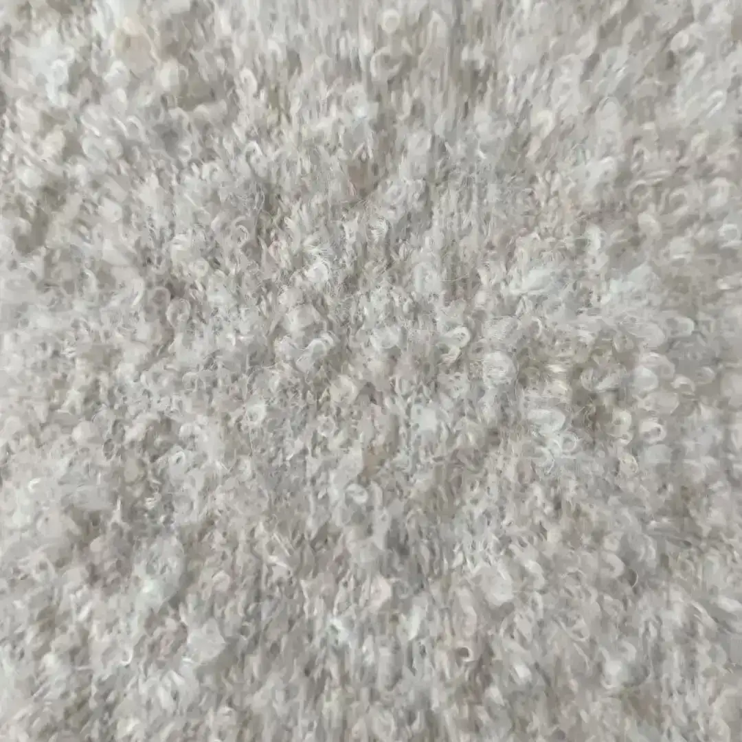 China Yarn for Full-Zipper Cardigan (Sweater),Half-Zipper Cardigan (Sweater),Knitted Jacket (Sweater) Boucle Yarn Fancy Yarn Recycled Polyester Polyester Nylon Wool Spandex white Mel color buy from China wholesaler bulk order at wholesale price free worldwide shipping Alibaba