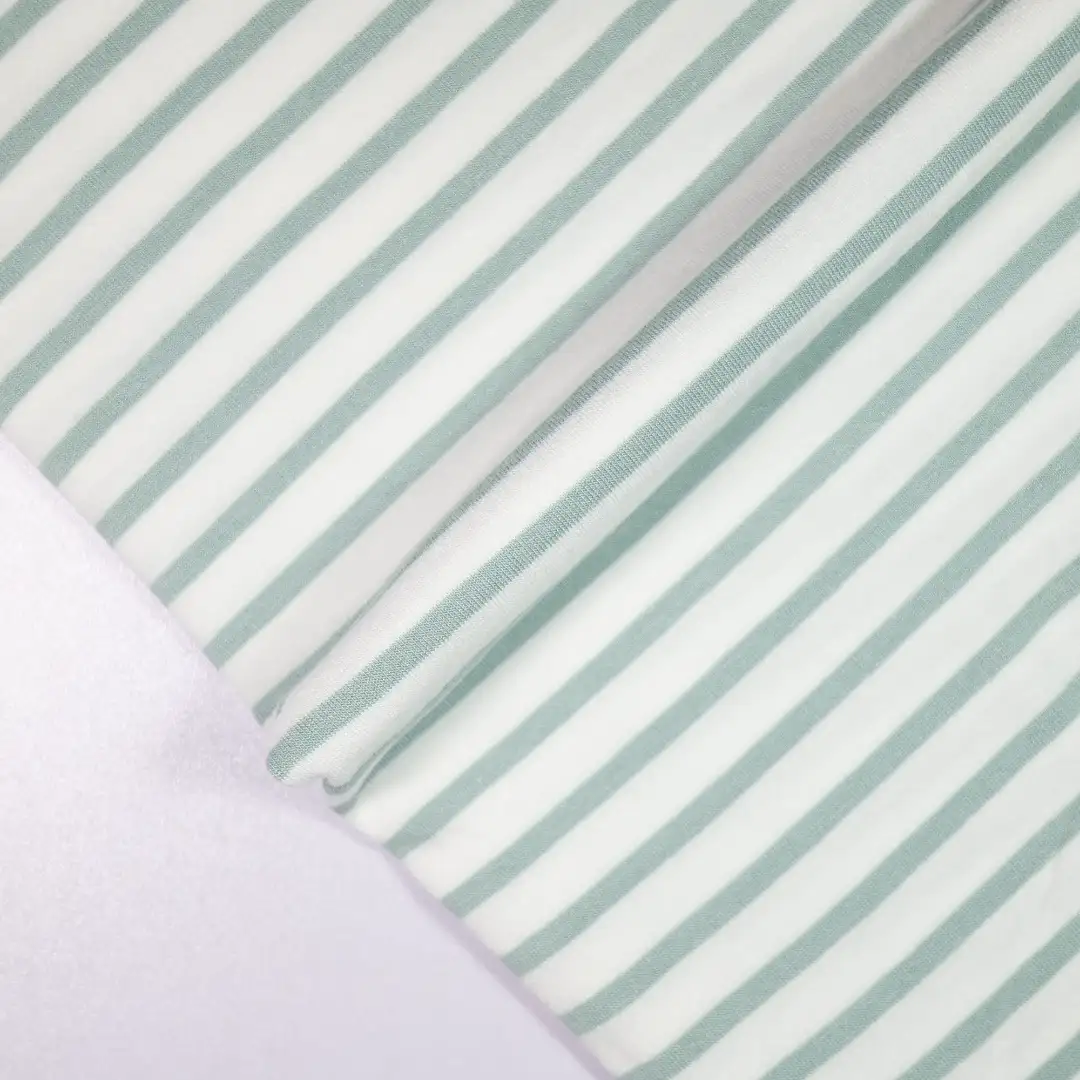 China Fabric for Loungewear Yarn-dyed fabric Knit Fabric Viscose Elastane white&green color buy from China wholesaler bulk order at wholesale price free worldwide shipping Alibaba