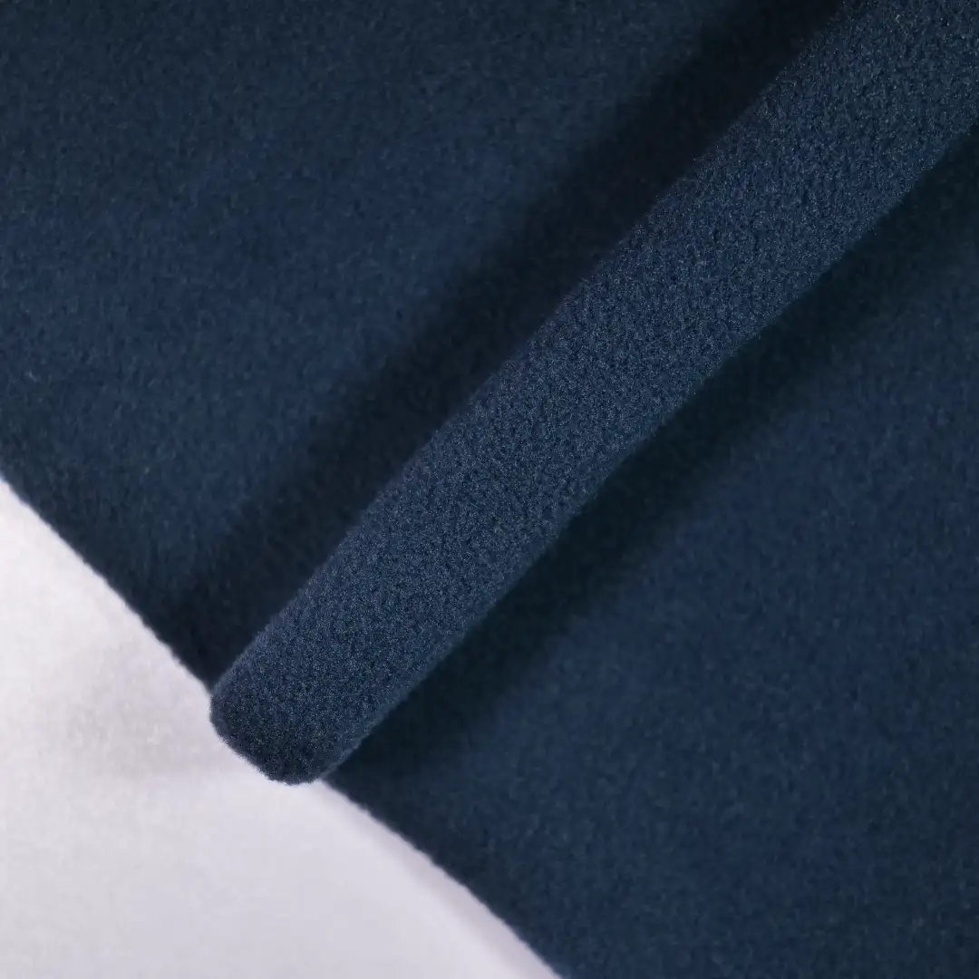 China Fabric for Jackets,Interlining Polar Fleece Knit Fabric Polyester Dark blue color buy from China wholesaler bulk order at wholesale price free worldwide shipping Alibaba
