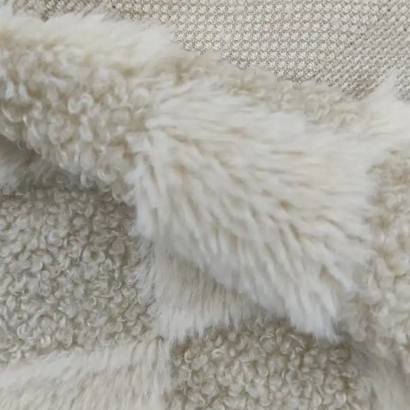 China Fabric for Jackets,Hoodie,Overcoat Tricot Brush Knit Fabric Polyester beige color buy from China wholesaler bulk order at wholesale price free worldwide shipping Alibaba