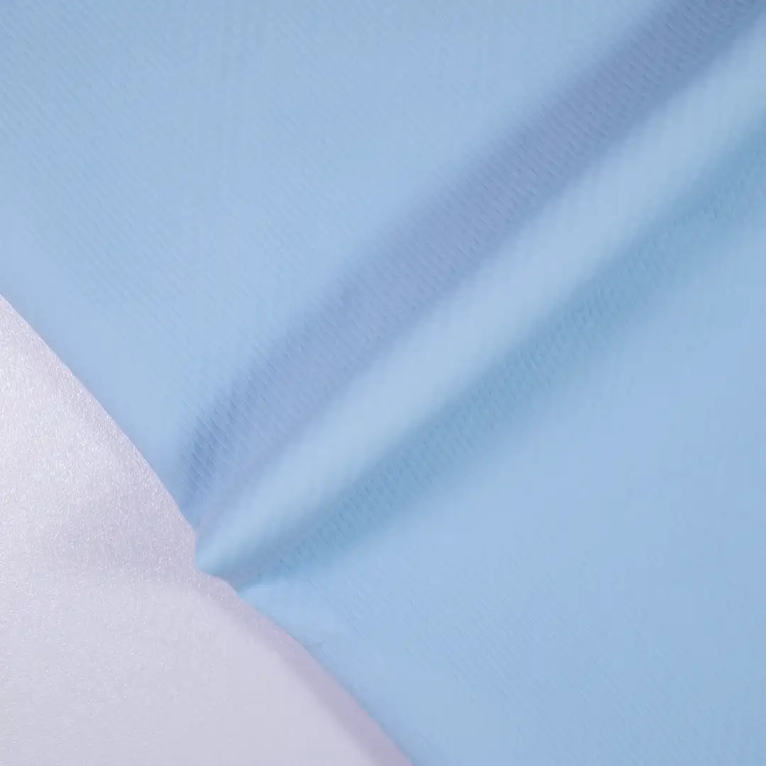 China Fabric for Down Jacket,Ladies Waist Mid Hooded Down Jacker,Kids Stand Collar Down Jacket Nylon Taffeta Synthetic Woven Fabric Nylon blue color buy from China wholesaler bulk order at wholesale price free worldwide shipping Alibaba