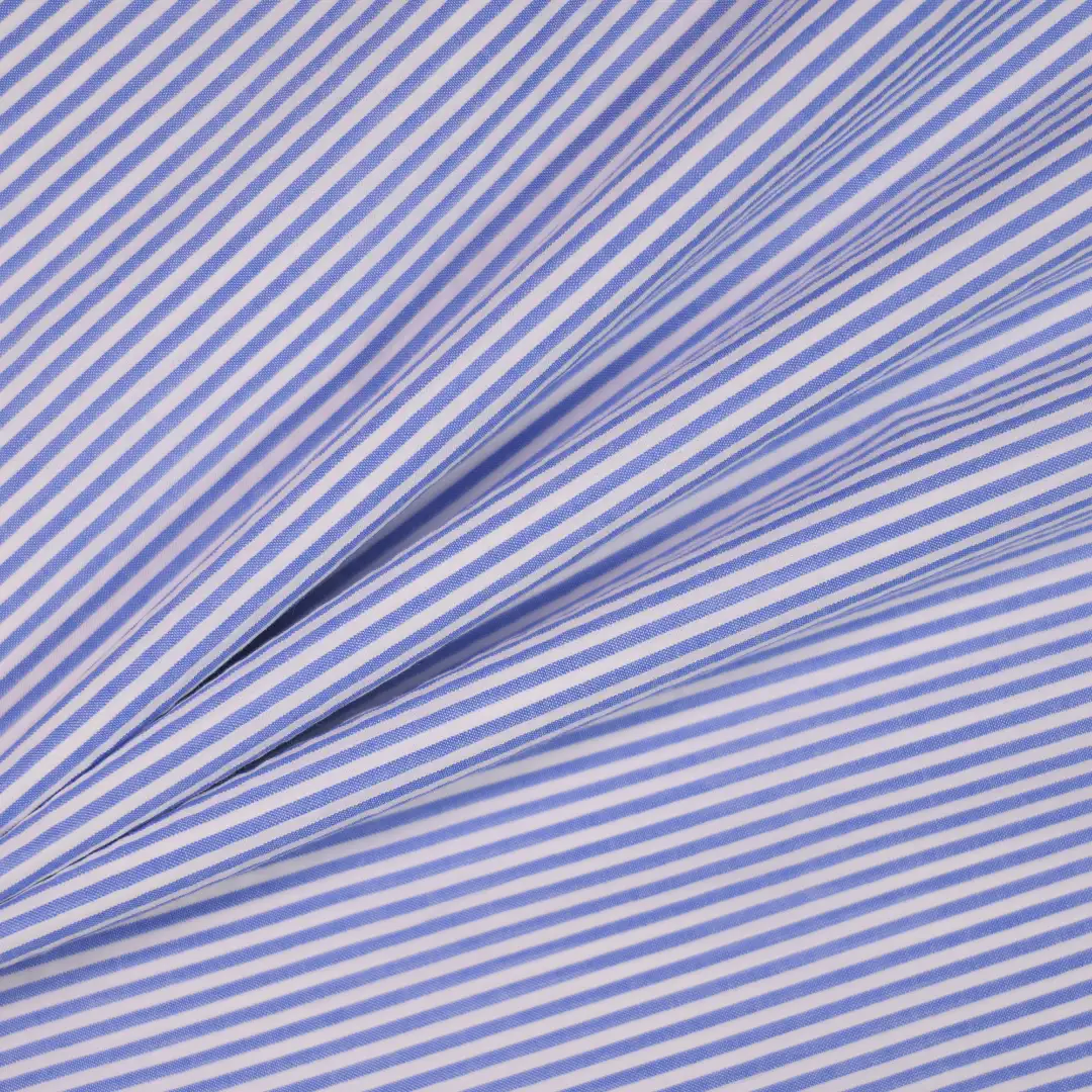 China Fabric for Shirt,Skirt,Ruffle Shirt Dress Yarn Dyed Stripe Natural Woven Fabric Cotton BLUE color buy from China wholesaler bulk order at wholesale price free worldwide shipping Alibaba