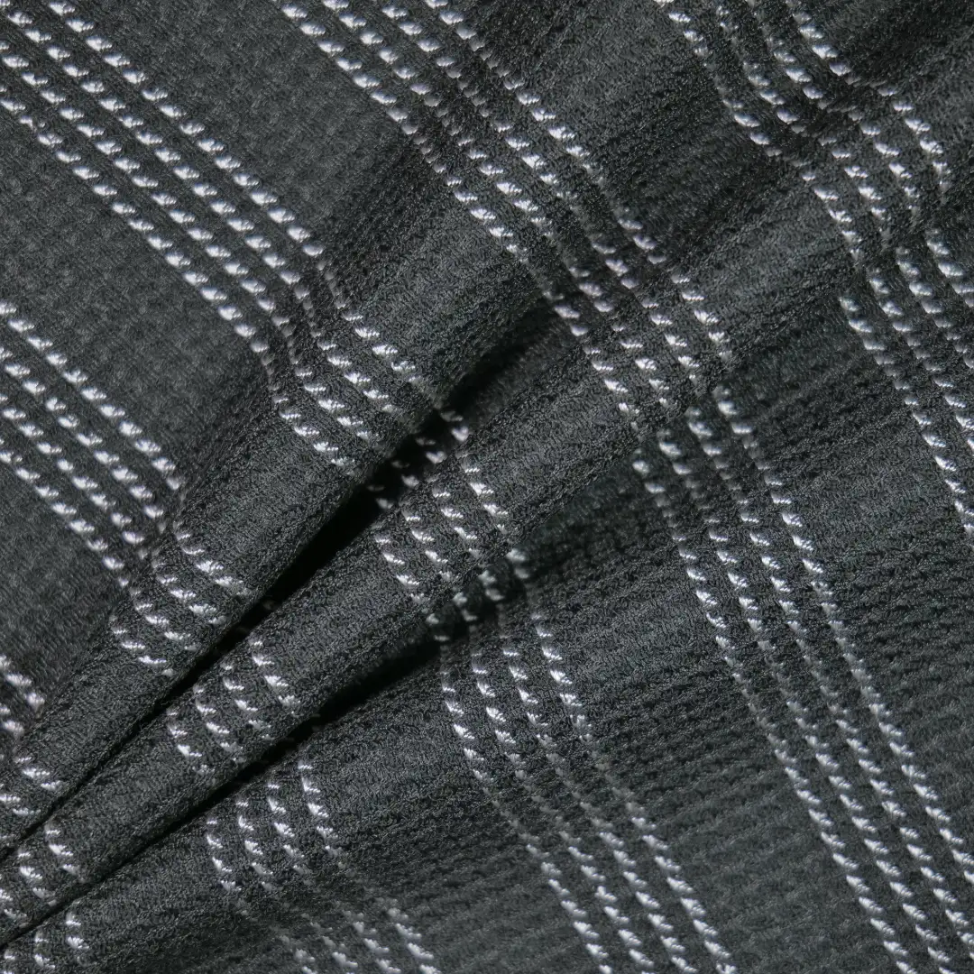 China Fabric for Blazer,Overcoat,Open Waistcoat Chanel-Style Fabric Woolen Polyester Silk white black color buy from China wholesaler bulk order at wholesale price free worldwide shipping Alibaba