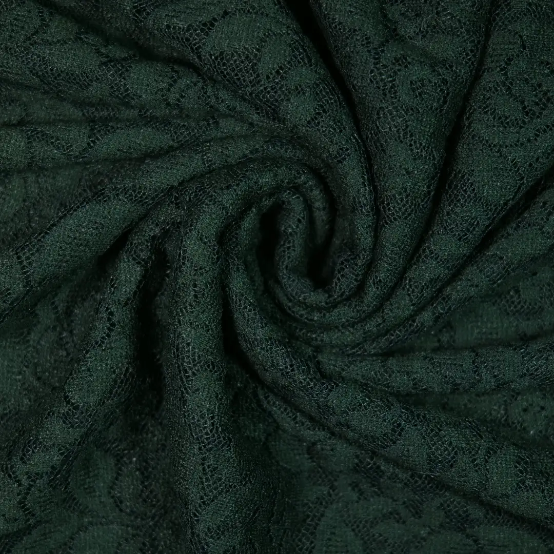 China Fabric for Kids Drop Shoulder Sleeve Pleated Lace Coat,Kids Lace Trim Dress,Lace-Up V-Neck Crop Top,Ladies Pleated Lace Shorts Lace Knit Fabric Polyester Nylon Spandex black color buy from China wholesaler bulk order at wholesale price free worldwide shipping Alibaba