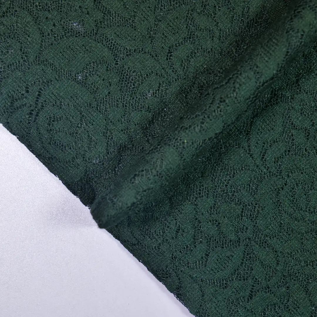 China Fabric for Kids Drop Shoulder Sleeve Pleated Lace Coat,Kids Lace Trim Dress,Lace-Up V-Neck Crop Top,Ladies Pleated Lace Shorts Lace Knit Fabric Polyester Nylon Spandex black color buy from China wholesaler bulk order at wholesale price free worldwide shipping Alibaba