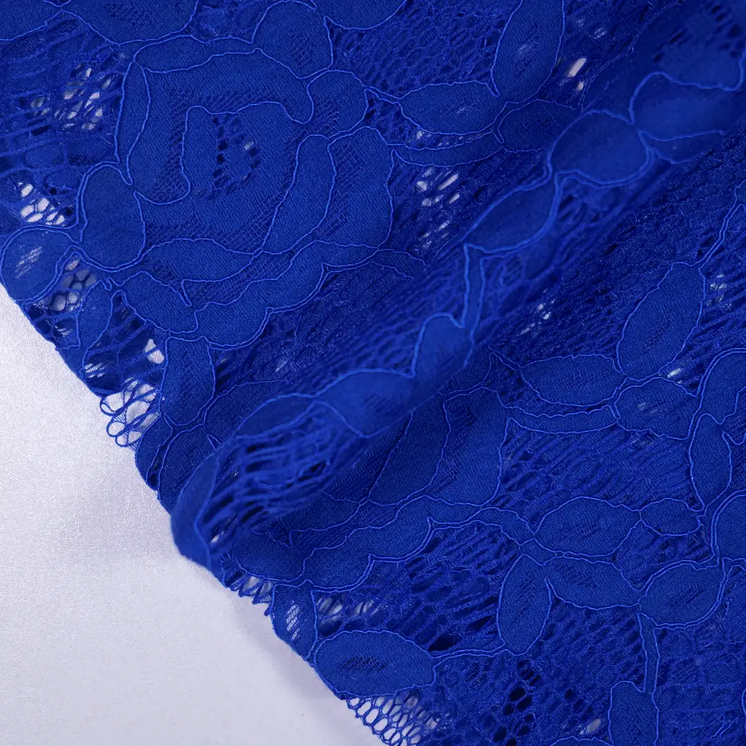 China Fabric for Kids Drop Shoulder Sleeve Pleated Lace Coat,Kids Lace Trim Dress,Lace-Up V-Neck Crop Top,Ladies Pleated Lace Shorts Lace Knit Fabric Cotton Nylon Rayon blue color buy from China wholesaler bulk order at wholesale price free worldwide shipping Alibaba