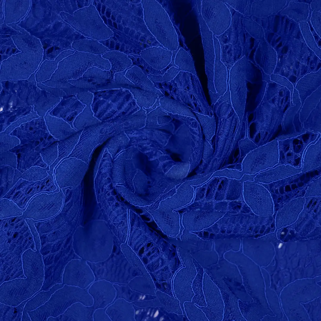 China Fabric for Kids Drop Shoulder Sleeve Pleated Lace Coat,Kids Lace Trim Dress,Lace-Up V-Neck Crop Top,Ladies Pleated Lace Shorts Lace Knit Fabric Cotton Nylon Rayon blue color buy from China wholesaler bulk order at wholesale price free worldwide shipping Alibaba