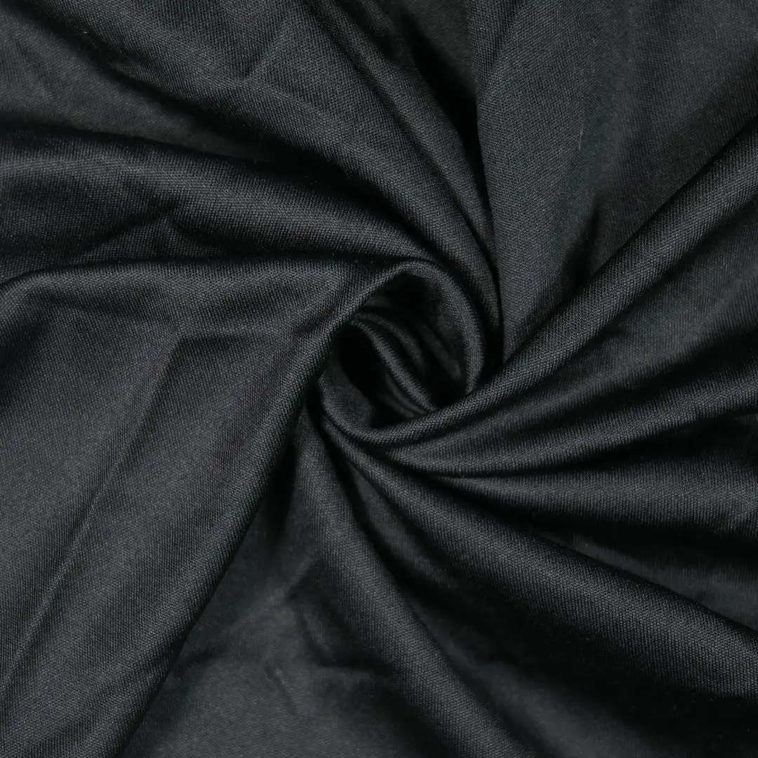 China Fabric for T-Shirt,Polo Shirt,Skirt,Backless Beach Dress Single Jersey Knit Fabric Polyester black color buy from China wholesaler bulk order at wholesale price free worldwide shipping Alibaba