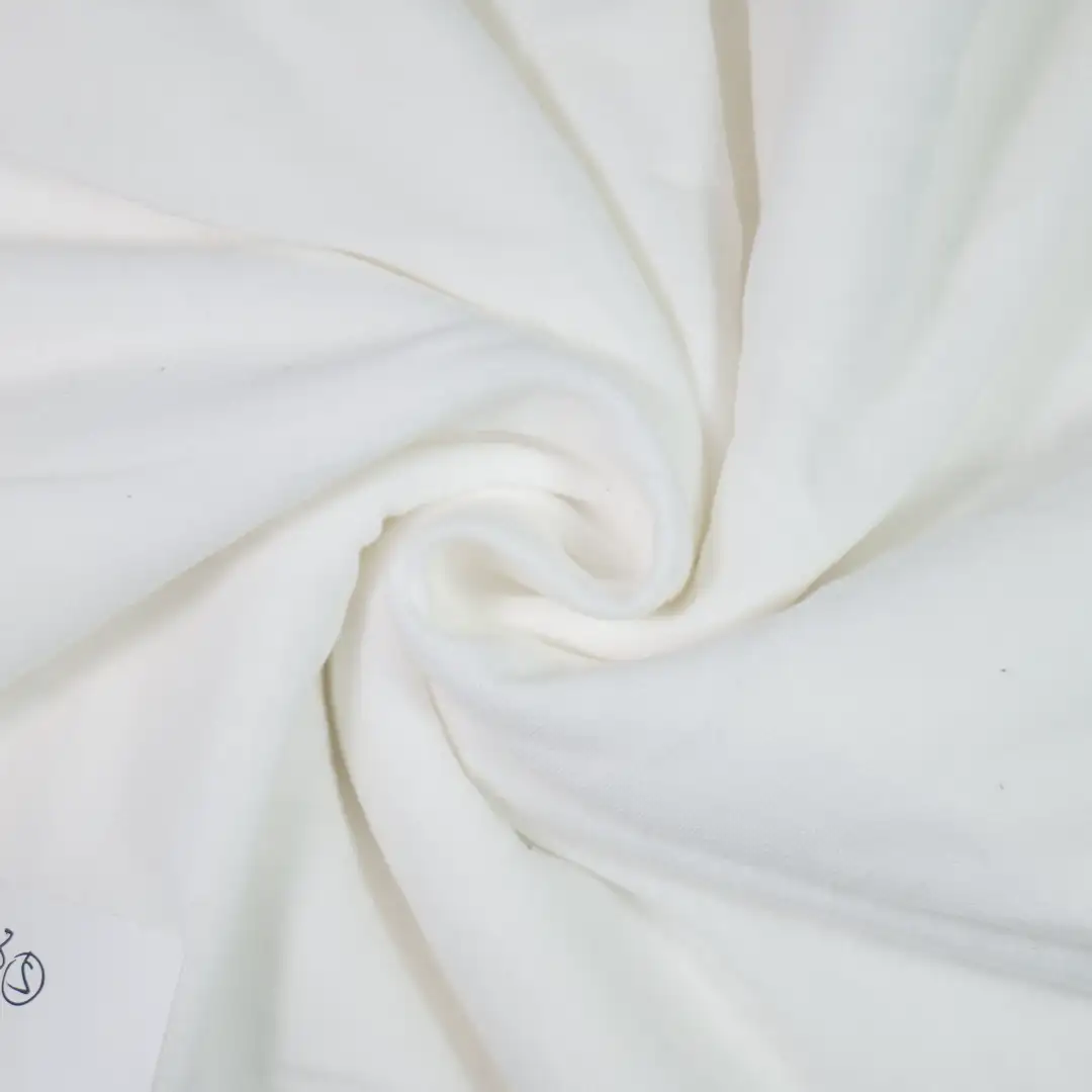 China Fabric for T-Shirt,Skirt,Backless Beach Dress,Long Sleeve Base Layer Top Single Jersey Knit Fabric Polyester white color buy from China wholesaler bulk order at wholesale price free worldwide shipping Alibaba