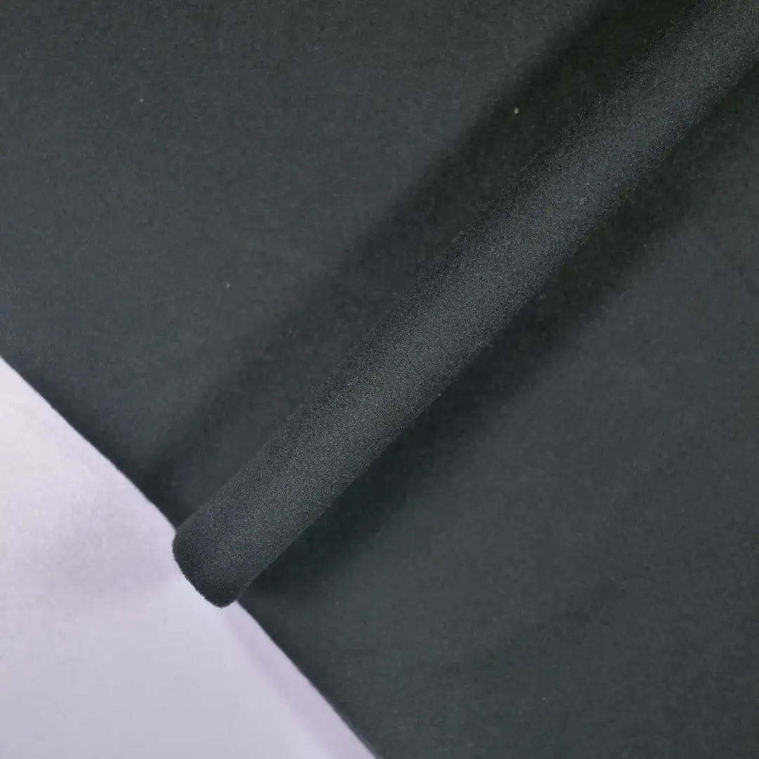China Fabric for Jackets,Hoodie,Trench Coat Fleece Knit Fabric Polyester black color buy from China wholesaler bulk order at wholesale price free worldwide shipping Alibaba