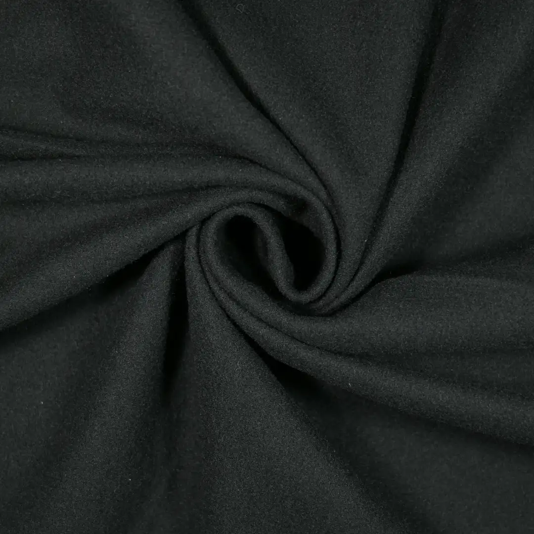 China Fabric for Jackets,Hoodie,Trench Coat Fleece Knit Fabric Polyester black color buy from China wholesaler bulk order at wholesale price free worldwide shipping Alibaba