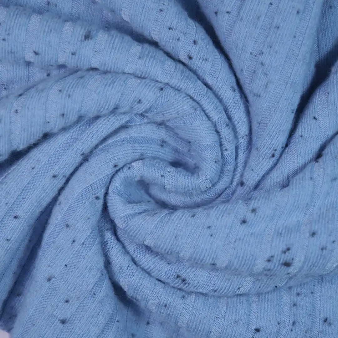 China Fabric for T-Shirt,Sleeveless Sundress,Long Sleeve Base Layer Top Rib Knit Fabric Polyester Cotton Spandex blue color buy from China wholesaler bulk order at wholesale price free worldwide shipping Alibaba