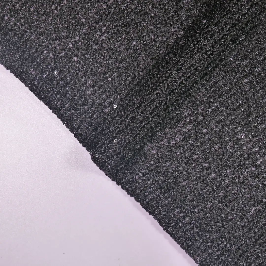China Fabric for Shirt,Skirt Mesh Knit Fabric Rayon Polyester black color buy from China wholesaler bulk order at wholesale price free worldwide shipping Alibaba
