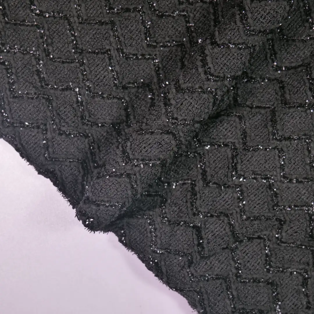 China Fabric for Shirt,Skirt Mesh Knit Fabric Polyester black color buy from China wholesaler bulk order at wholesale price free worldwide shipping Alibaba