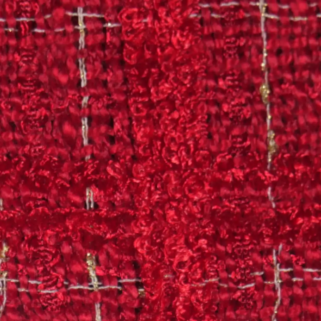 China Fabric for Jackets,Blazer,Skirt Chanel-Style Fabric Woolen Polyester red color buy from China wholesaler bulk order at wholesale price free worldwide shipping Alibaba