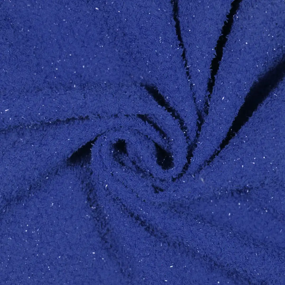 China Fabric for Jackets,Blazer,Trench Coat Chanel-Style Fabric Woolen Polyester blue color buy from China wholesaler bulk order at wholesale price free worldwide shipping Alibaba