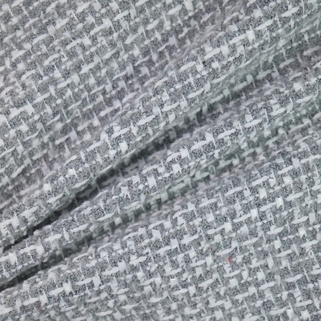 China Fabric for Jackets,Blazer,Overcoat Chanel-Style Fabric Woolen Polyester Wool grey color buy from China wholesaler bulk order at wholesale price free worldwide shipping Alibaba