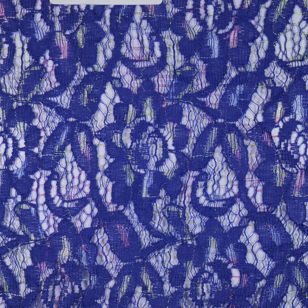 China Fabric for Backless Beach Dress,Kids Lace Trim Dress,Ladies Pleated Lace Shorts Lace Knit Fabric Polyester BLUE color buy from China wholesaler bulk order at wholesale price free worldwide shipping Alibaba
