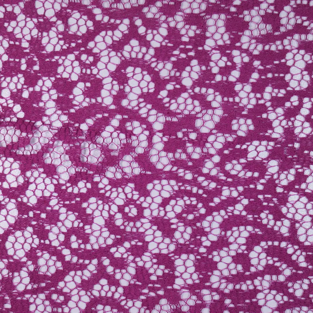 China Fabric for Backless Beach Dress,Kids Lace Trim Dress,Ladies Pleated Lace Shorts Lace Knit Fabric Polyester purple color buy from China wholesaler bulk order at wholesale price free worldwide shipping Alibaba