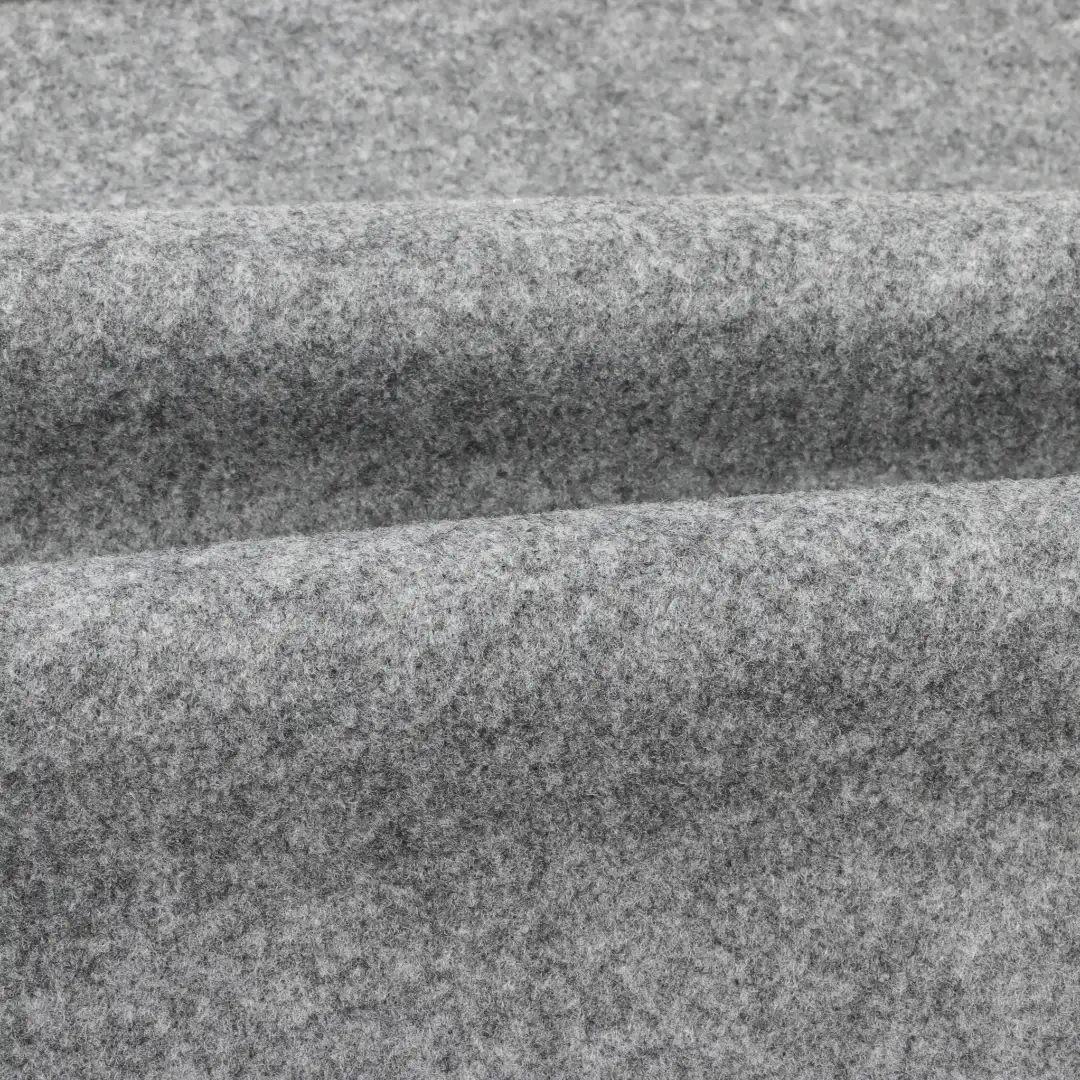 China Fabric for Skirt,Overcoat,Waist coat,Wide Leg Trousers Melton Woolen Polyester Grey color buy from China wholesaler bulk order at wholesale price free worldwide shipping Alibaba