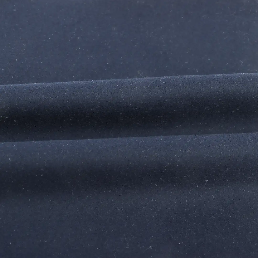 China Fabric for Padded Jacket,Overcoat,Waist coat,Wide Leg Trousers Melton Woolen Polyester Rayon Spandex Navy color buy from China wholesaler bulk order at wholesale price free worldwide shipping Alibaba