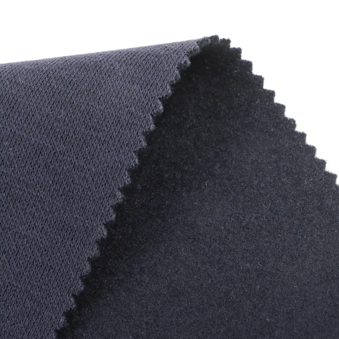 China Fabric for Padded Jacket,Overcoat,Double-Breasted Coat,Kids Double-Breasted A-Line Binding Long Coat Melton Woolen Polyester Navy color buy from China wholesaler bulk order at wholesale price free worldwide shipping Alibaba