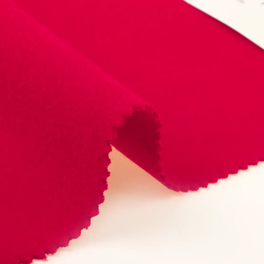 China Fabric for Jackets,Overcoat Knit Woolen Fabric Woolen Polyester Red color buy from China wholesaler bulk order at wholesale price free worldwide shipping Alibaba