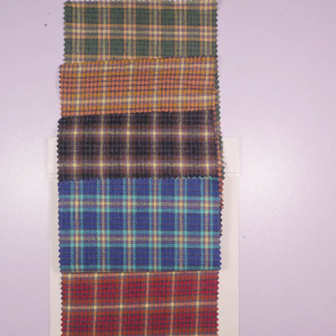 China Fabric for Shirt,Big Pockets Shirt Dress,Button Half-Placket Long Sleeve Shirt Yarn Dyed Check Natural Woven Fabric Cotton dark green -yellow color buy from China wholesaler bulk order at wholesale price free worldwide shipping Alibaba