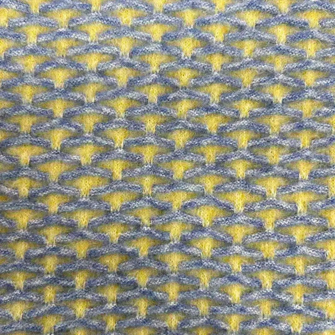 China Yarn for Ladies Vest (Sweater),Open Cardigan (Sweater),Full-Zipper Cardigan (Sweater),Round Neck Pullover (Sweater) Mossy Yarn Fancy Yarn Nylon Recycled Polyester Yellow and blue color buy from China wholesaler bulk order at wholesale price free worldwide shipping Alibaba