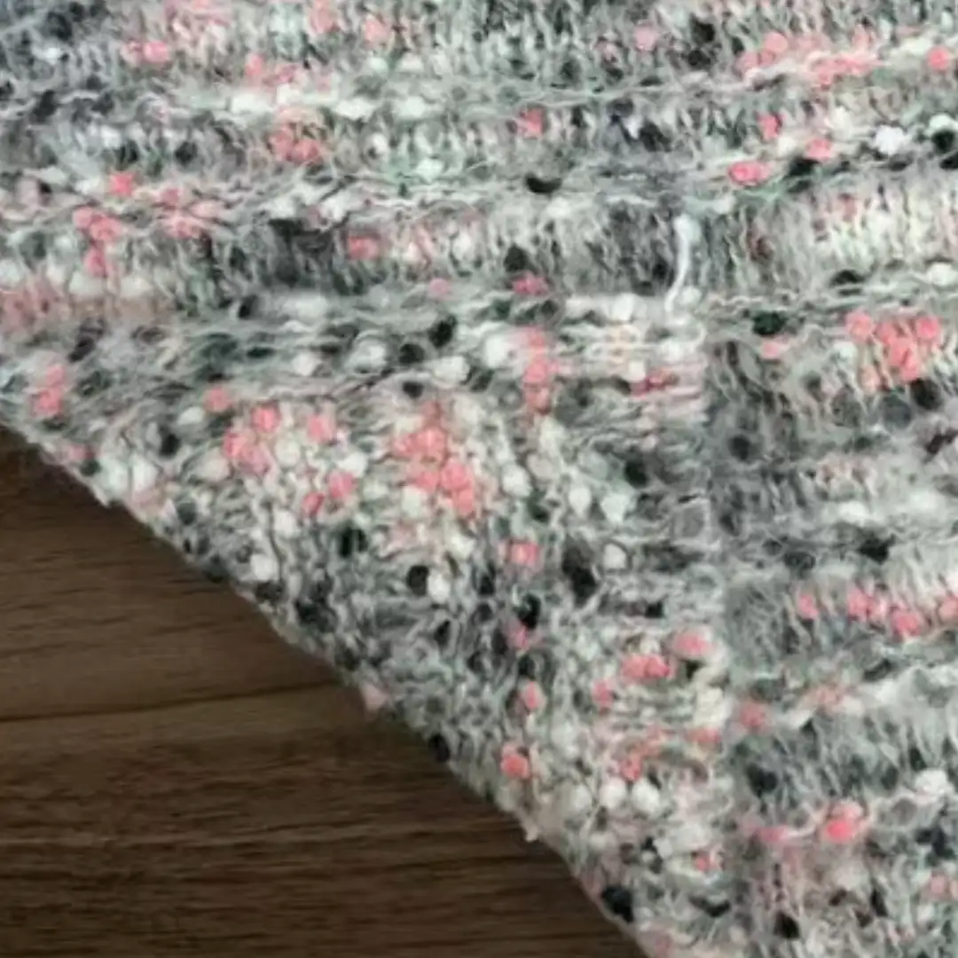 China Yarn for Ladies Vest (Sweater),Open Cardigan (Sweater),Round Neck Pullover (Sweater),Roll Neck Jumper (Sweater) Mossy Yarn Fancy Yarn Acrylic Recycled Polyester Flower gray color buy from China wholesaler bulk order at wholesale price free worldwide shipping Alibaba