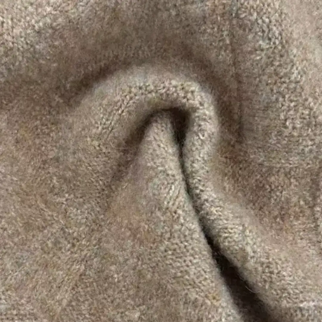 China Yarn for Roll Neck Jumper (Sweater),U-Neck Cardigan (Sweater) Mossy Yarn Fancy Yarn Wool Recycled Polyester Polyester Spandex Brown color buy from China wholesaler bulk order at wholesale price free worldwide shipping Alibaba