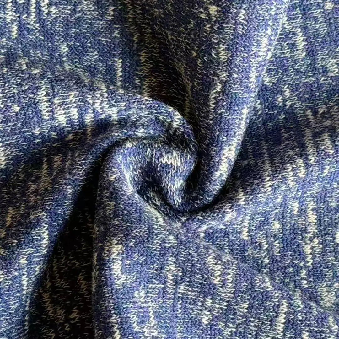 China Yarn for Open Cardigan (Sweater),Full-Zipper Cardigan (Sweater),Half-Zipper Cardigan (Sweater),Round Neck Pullover (Sweater),Crop Top Pullover (Sweater),Hoodie  (Sweater) Slub Yarn Fancy Yarn Cotton Polyester Blue and Navy color buy from China wholesaler bulk order at wholesale price free worldwide shipping Alibaba