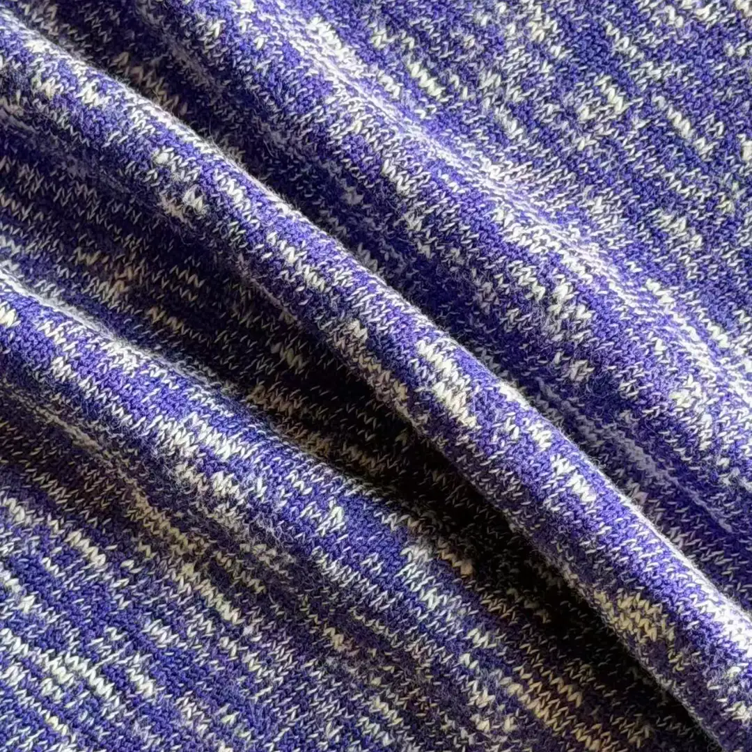 China Yarn for Open Cardigan (Sweater),Full-Zipper Cardigan (Sweater),Half-Zipper Cardigan (Sweater),Round Neck Pullover (Sweater),Crop Top Pullover (Sweater),Hoodie  (Sweater) Slub Yarn Fancy Yarn Cotton Polyester Purple Bule color buy from China wholesaler bulk order at wholesale price free worldwide shipping Alibaba