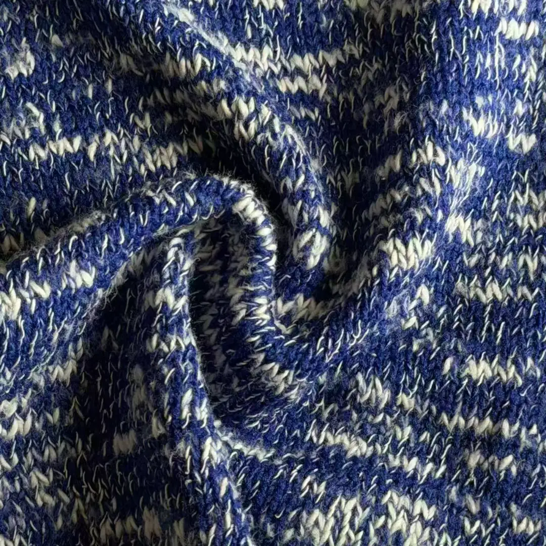 China Yarn for Open Cardigan (Sweater),Full-Zipper Cardigan (Sweater),Half-Zipper Cardigan (Sweater),Round Neck Pullover (Sweater),Crop Top Pullover (Sweater),Hoodie  (Sweater) Slub Yarn Fancy Yarn Cotton Polyester Deep Bright Blue color buy from China wholesaler bulk order at wholesale price free worldwide shipping Alibaba