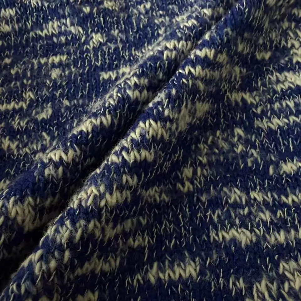 China Yarn for Open Cardigan (Sweater),Full-Zipper Cardigan (Sweater),Half-Zipper Cardigan (Sweater),Round Neck Pullover (Sweater),Crop Top Pullover (Sweater),Hoodie  (Sweater) Slub Yarn Fancy Yarn Cotton Polyester Deep Bright Blue color buy from China wholesaler bulk order at wholesale price free worldwide shipping Alibaba