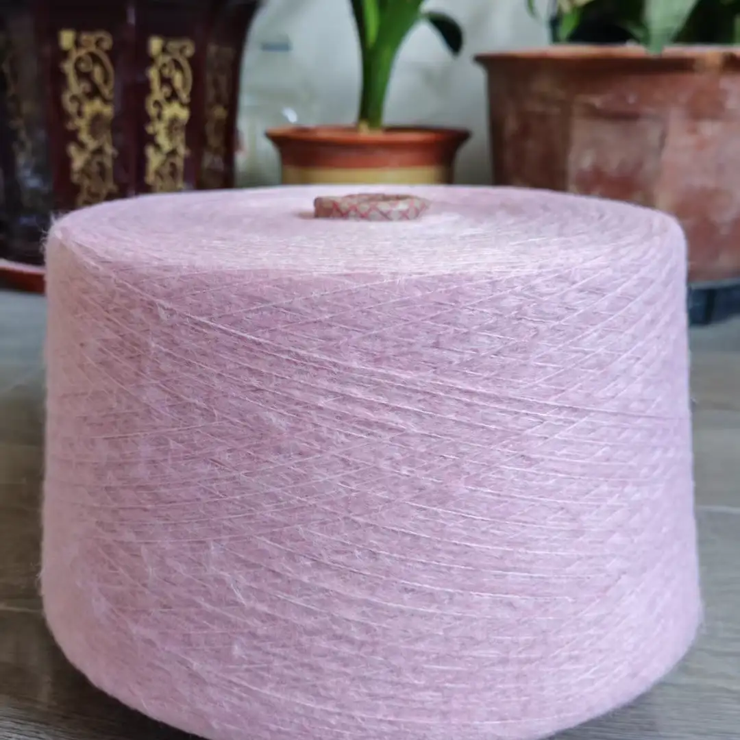 China Yarn for Open Cardigan (Sweater),Full-Zipper Cardigan (Sweater),Half-Zipper Cardigan (Sweater) Mossy Yarn Fancy Yarn Acrylic Polyester Spandex pink color buy from China wholesaler bulk order at wholesale price free worldwide shipping Alibaba