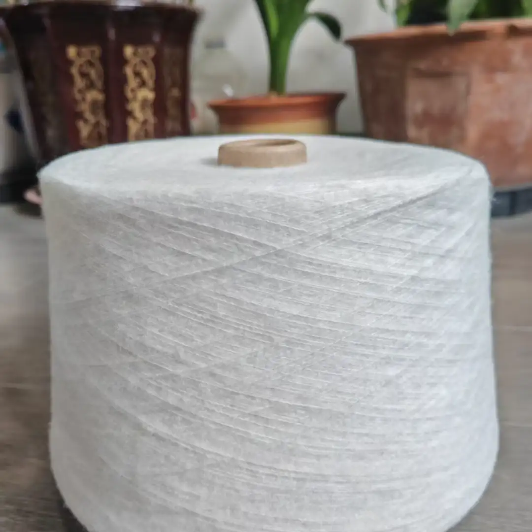 China Yarn for Full-Zipper Cardigan (Sweater),Half-Zipper Cardigan (Sweater),Shirt Long Sleeve Button (Sweater) Mossy Yarn Fancy Yarn Recycled Polyester Polyester Wool Acrylic Spandex white color buy from China wholesaler bulk order at wholesale price free worldwide shipping Alibaba