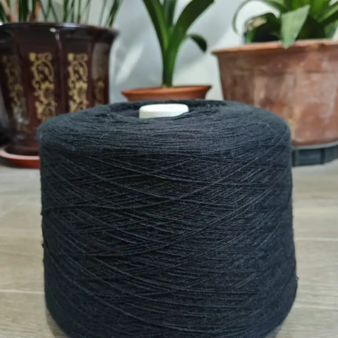 China Yarn for Open Cardigan (Sweater),Full-Zipper Cardigan (Sweater),Half-Zipper Cardigan (Sweater) Semi-Worsted Spun Regular Yarn Acrylic Wool BLACK color buy from China wholesaler bulk order at wholesale price free worldwide shipping Alibaba