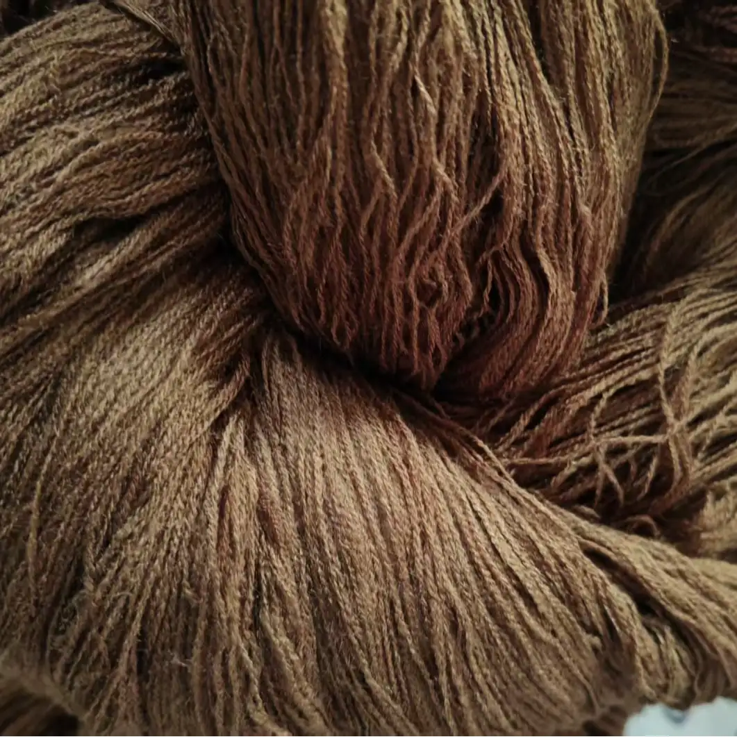 China Yarn for Full-Zipper Cardigan (Sweater),Half-Zipper Cardigan (Sweater),Shirt Half Sleeve Button (Sweater) Semi-Worsted Spun Regular Yarn Acrylic Brown color buy from China wholesaler bulk order at wholesale price free worldwide shipping Alibaba