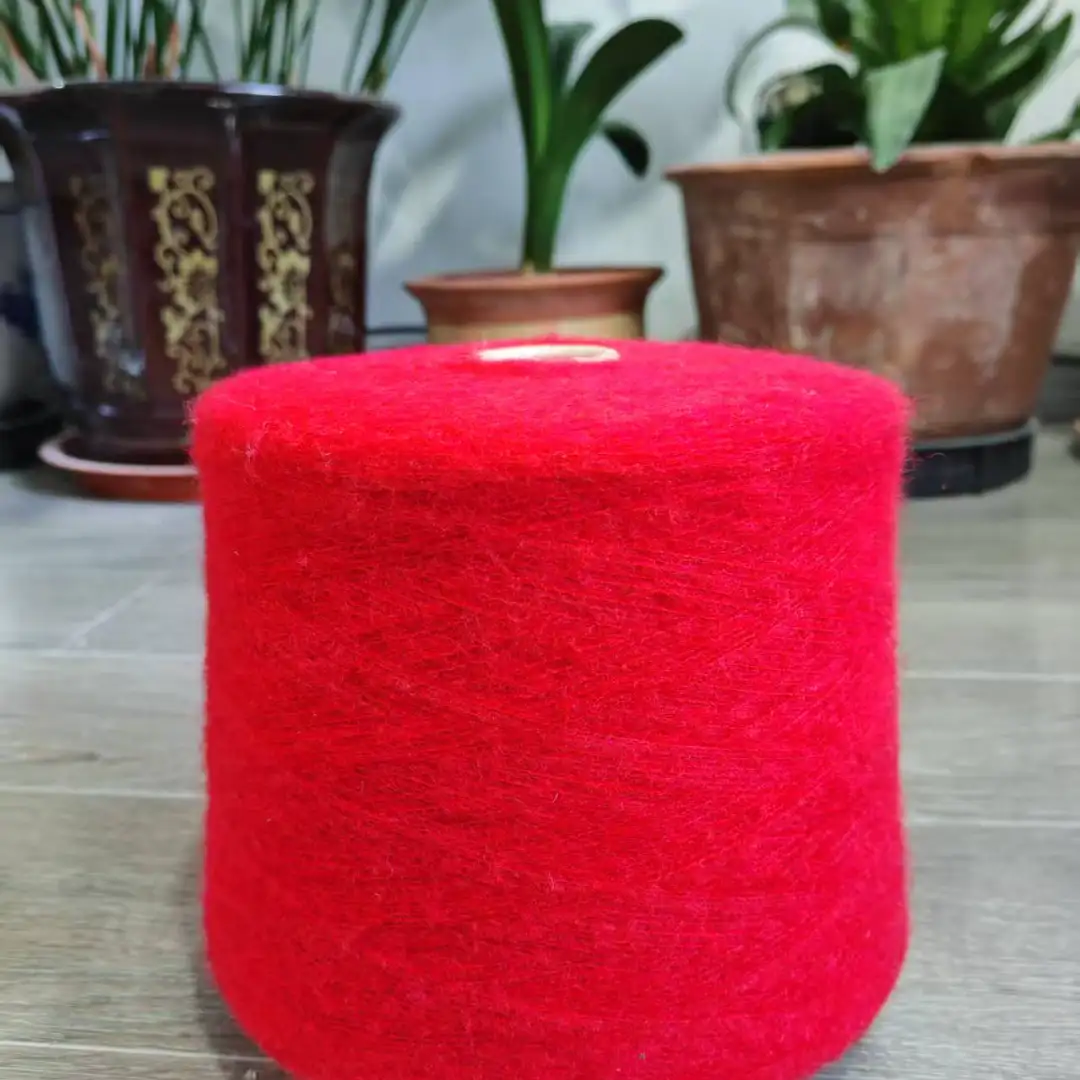 China Yarn for Full-Zipper Cardigan (Sweater),Half-Zipper Cardigan (Sweater),Shirt Long Sleeve Button (Sweater) Mossy Yarn Fancy Yarn Recycled Polyester Acrylic Wool Spandex Red color buy from China wholesaler bulk order at wholesale price free worldwide shipping Alibaba