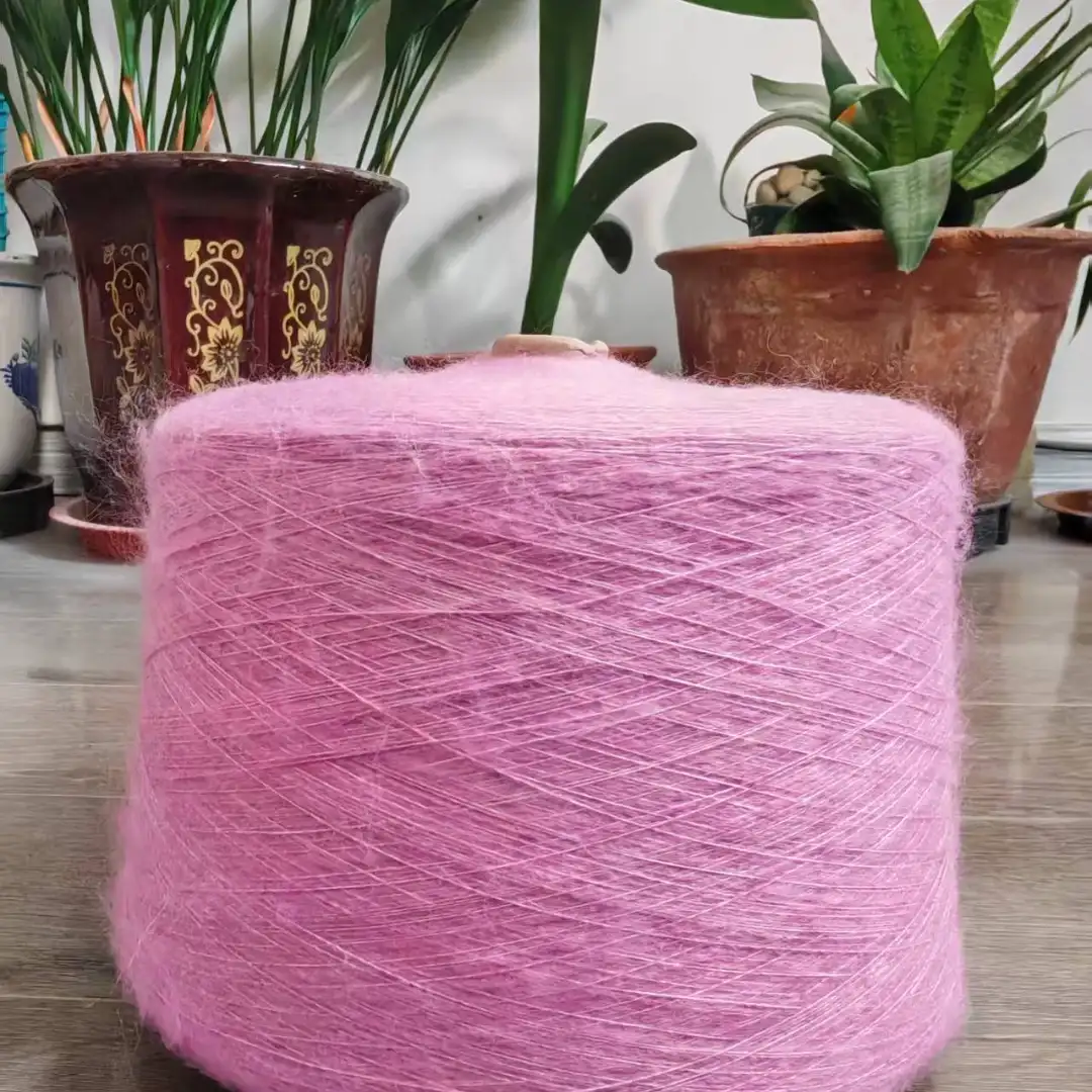 China Yarn for Men’s Vest (Sweater),Open Cardigan (Sweater),Full-Zipper Cardigan (Sweater) Mossy Yarn Fancy Yarn Acrylic Recycled Polyester Spandex pink color buy from China wholesaler bulk order at wholesale price free worldwide shipping Alibaba