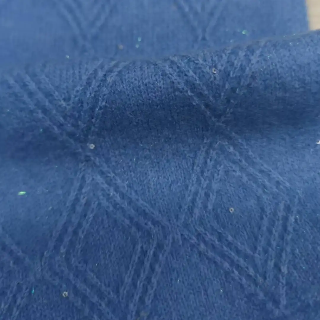 China Yarn for Open Cardigan (Sweater),Full-Zipper Cardigan (Sweater),Half-Zipper Cardigan (Sweater) Mossy Yarn Fancy Yarn Nylon Acrylic Lurex Polyester Metallic Gold Spandex blue color buy from China wholesaler bulk order at wholesale price free worldwide shipping Alibaba