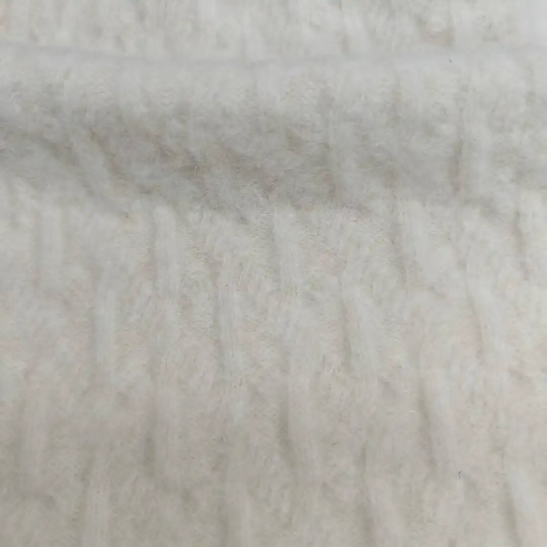 China Yarn for Open Cardigan (Sweater),Full-Zipper Cardigan (Sweater),Hoodie  (Sweater) Mossy Yarn Fancy Yarn Recycled Polyester Polyester Rayon Wool Spandex Beige color buy from China wholesaler bulk order at wholesale price free worldwide shipping Alibaba