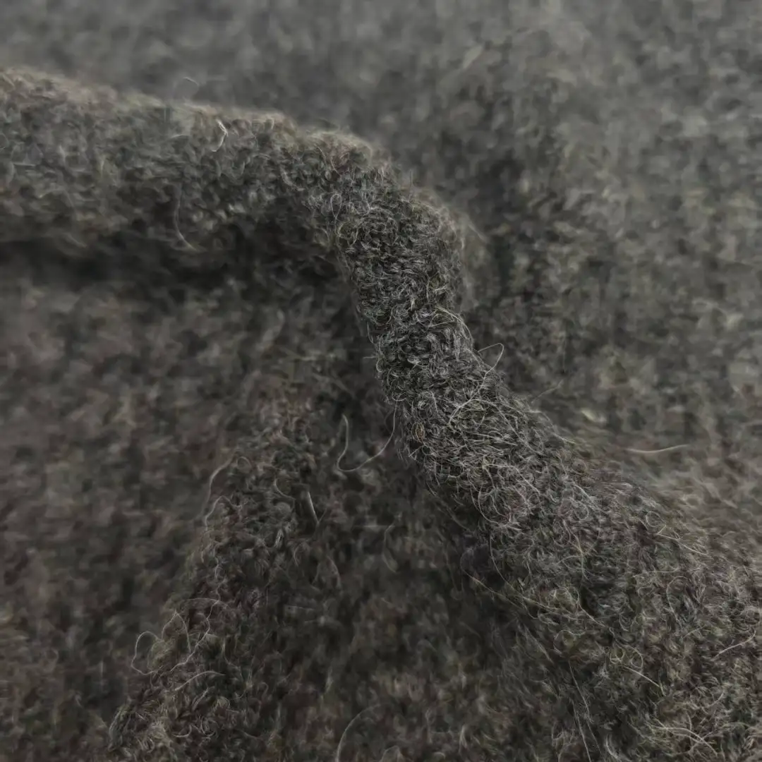 China Yarn for Open Cardigan (Sweater),Full-Zipper Cardigan (Sweater),Shirt Long Sleeve Button (Sweater),Hoodie  (Sweater) Mossy Yarn Fancy Yarn Polyester Acrylic Nylon Wool Alpaca Spandex Dark gray color buy from China wholesaler bulk order at wholesale price free worldwide shipping Alibaba