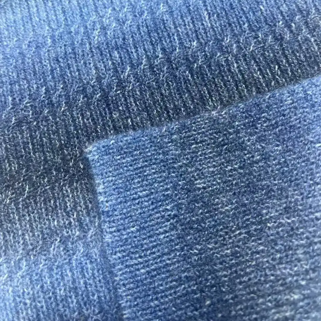 China Yarn for Open Cardigan (Sweater),Full-Zipper Cardigan (Sweater),Round Neck Pullover (Sweater),Crew Neck Pullover (Sweater) Mossy Yarn Fancy Yarn Recycled Polyester Polyester Recycled Acrylic Wool Spandex Deep blue and light blue alternate color buy from China wholesaler bulk order at wholesale price free worldwide shipping Alibaba