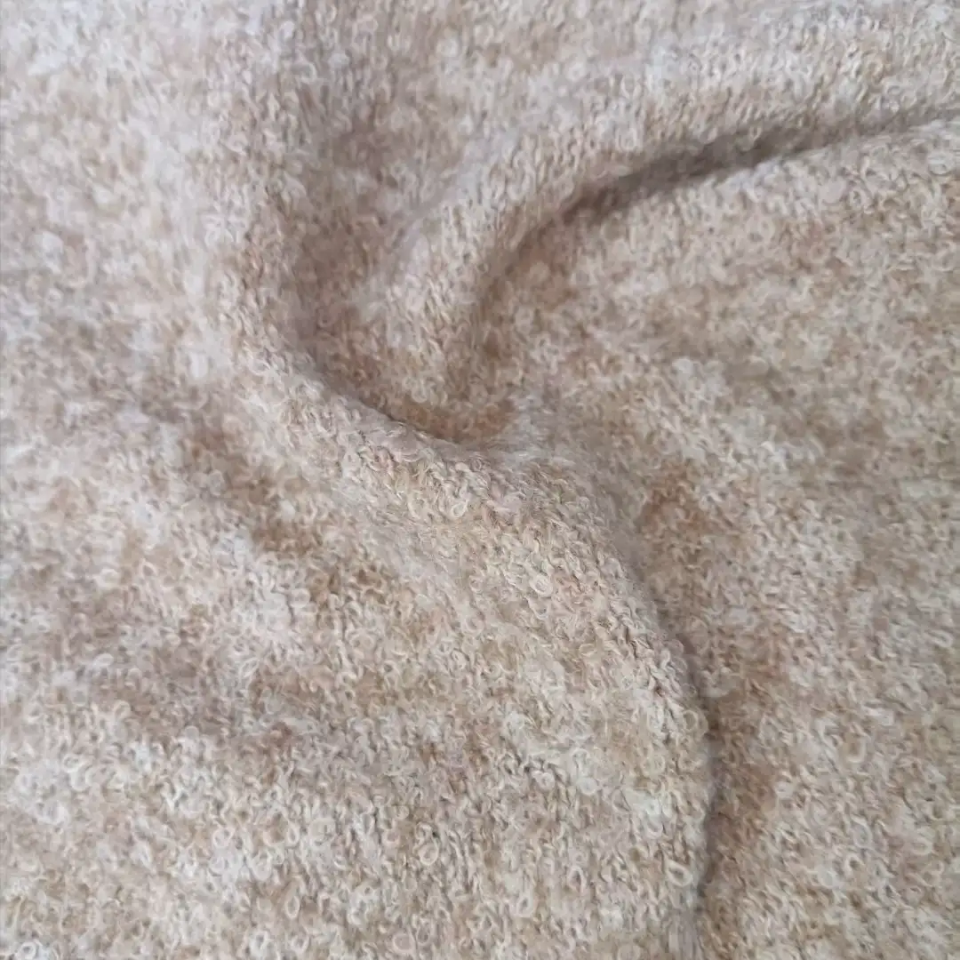 China Yarn for Ladies Vest (Sweater),Men’s Vest (Sweater),Open Cardigan (Sweater),Full-Zipper Cardigan (Sweater),Half-Zipper Cardigan (Sweater) Boucle Yarn Fancy Yarn Polyester Spandex Oatmeal color buy from China wholesaler bulk order at wholesale price free worldwide shipping Alibaba