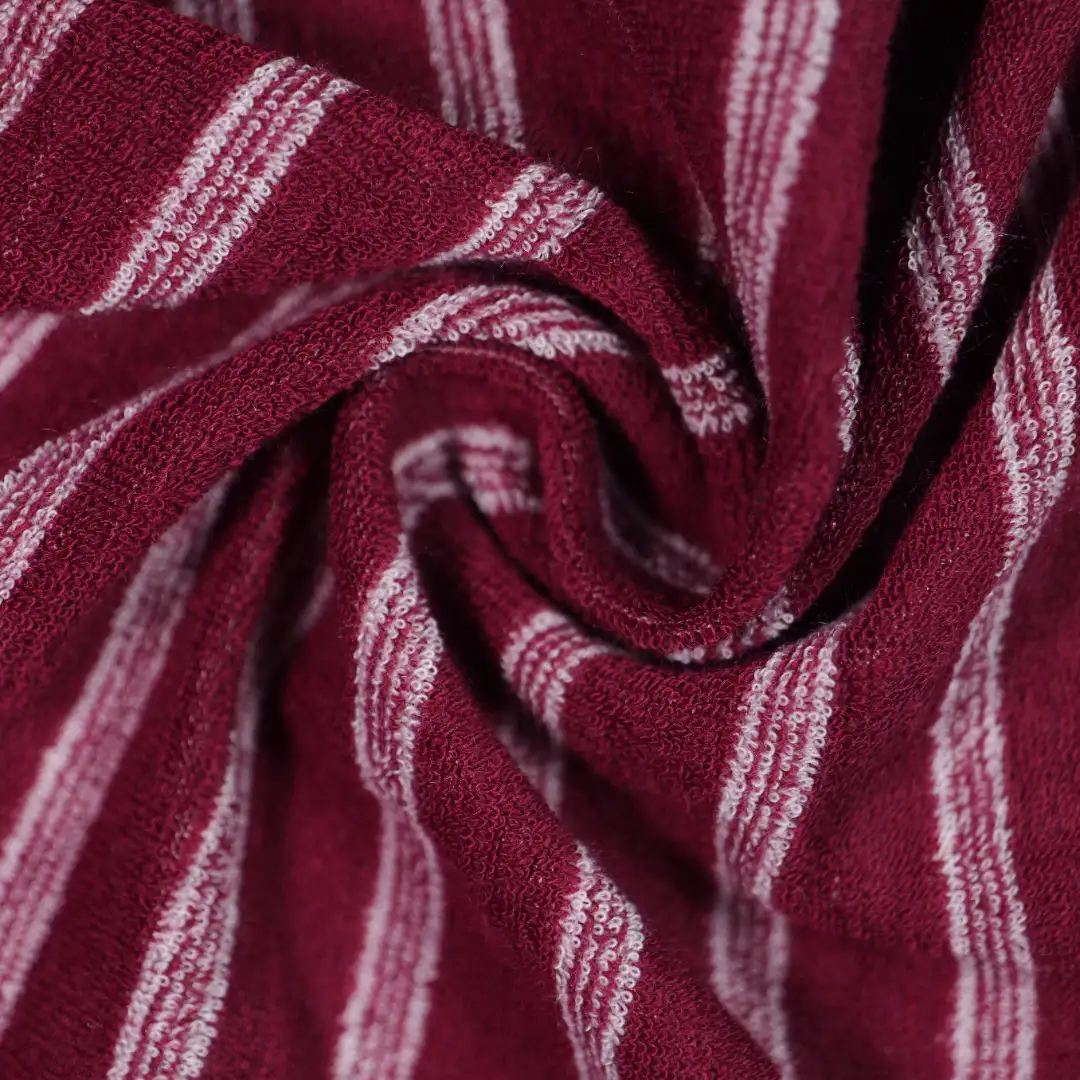 China Fabric for T-Shirt,Skirt,Long Sleeve Base Layer Top French Terry Knit Fabric Polyester dark red color buy from China wholesaler bulk order at wholesale price free worldwide shipping Alibaba