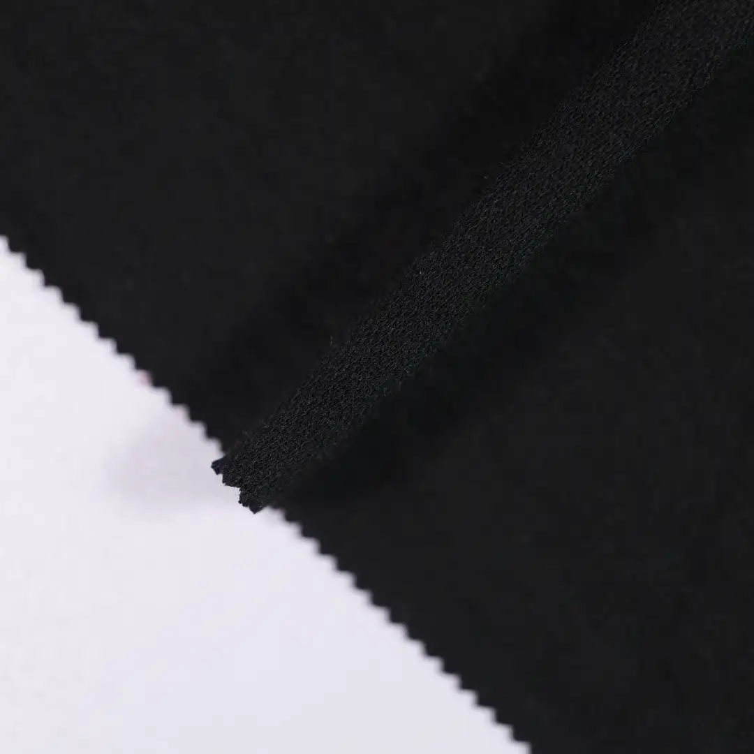 China Fabric for T-Shirt,Skirt,Hoodie Rib Knit Fabric Polyester Rayon Spandex black color buy from China wholesaler bulk order at wholesale price free worldwide shipping Alibaba
