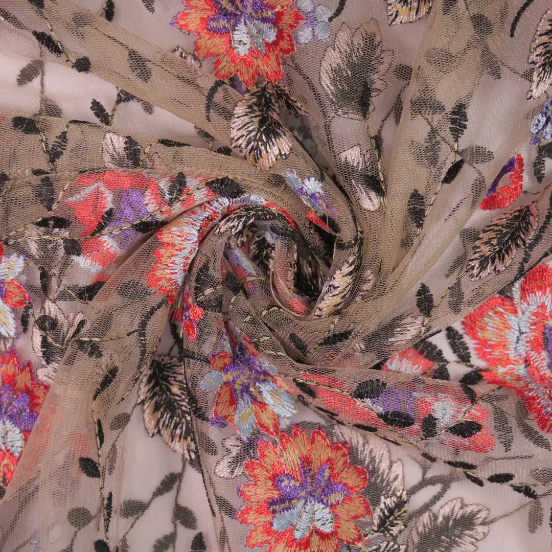 China Fabric for Skirt,Ladies Long Ruffle A-Line Skirt,Strap Midi Dress,Puffball Strappy Dress Mesh Knit Fabric Nylon Polyester beige color buy from China wholesaler bulk order at wholesale price free worldwide shipping Alibaba