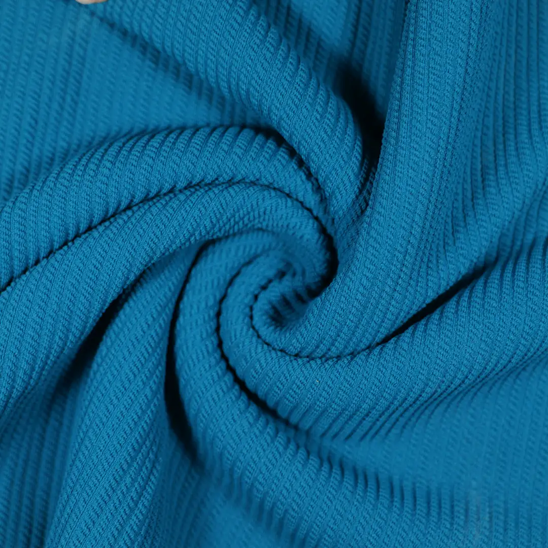 China Fabric for T-Shirt,Skirt,Shorts Crepe Knit Fabric Polyester Spandex blue color buy from China wholesaler bulk order at wholesale price free worldwide shipping Alibaba